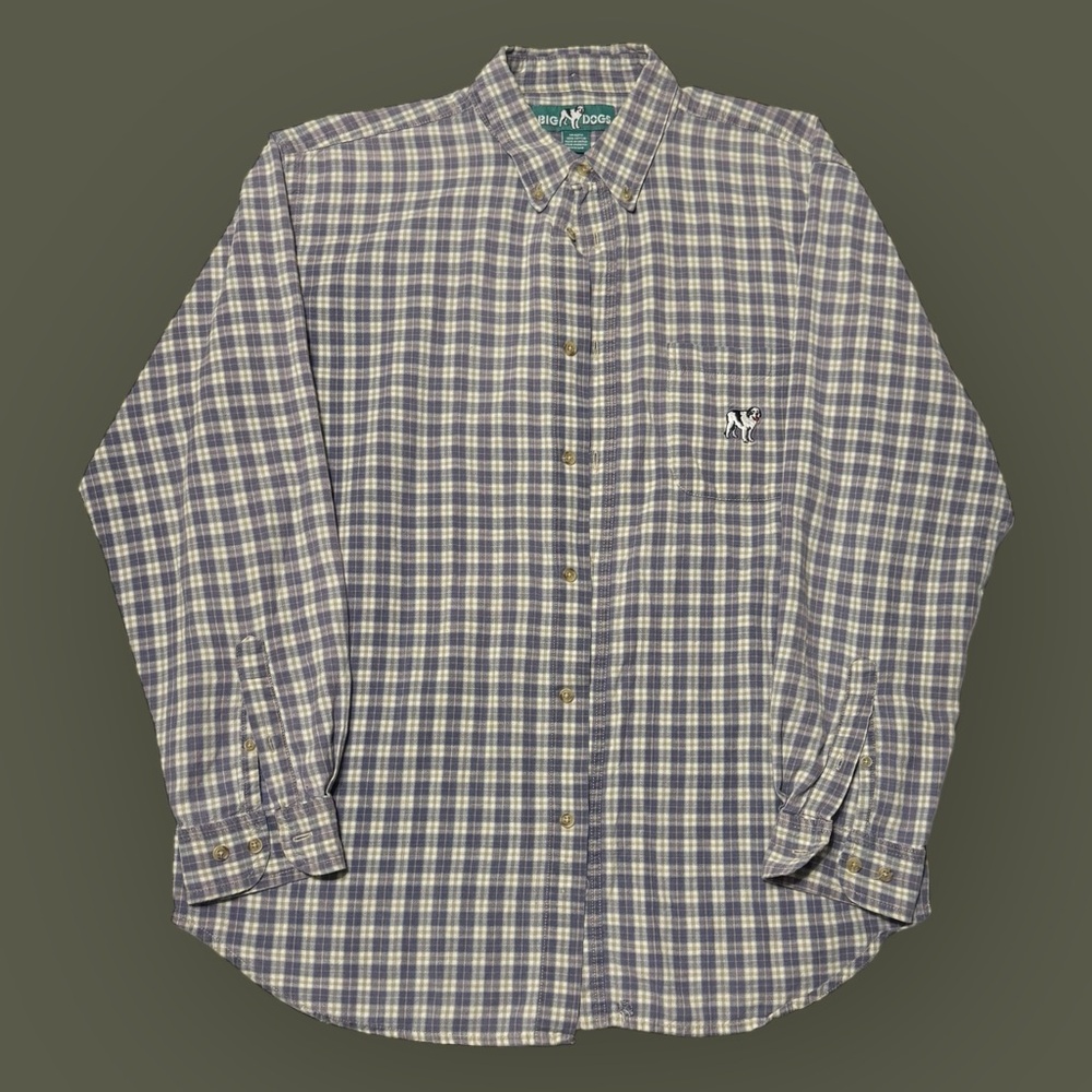 Vintage 90’s Big Dogs Embroidered Flannel